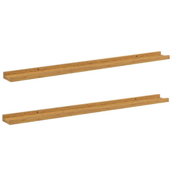 vidaXL &Eacute;tag&egrave;re Murale 2 pcs Beige 100 x 9 x 3 cm Bois d'ing&eacute;nierie