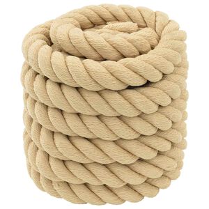 vidaXL Corde de bateau 5 mm 10 m Naturel