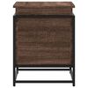 vidaXL Bo&icirc;te de rangement avec couvercle ch&ecirc;ne marron bois ing&eacute;nierie