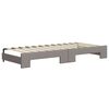 vidaXL Lit de jour avec lit gigogne taupe 100x200 cm tissu