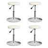vidaXL Chaises &agrave; manger lot de 4 cr&egrave;me similicuir