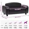 vidaXL Canap&eacute; pour chien Noir 80x50x40 cm Similicuir