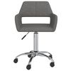 vidaXL Chaises pivotantes &agrave; manger lot de 4 gris fonc&eacute; tissu