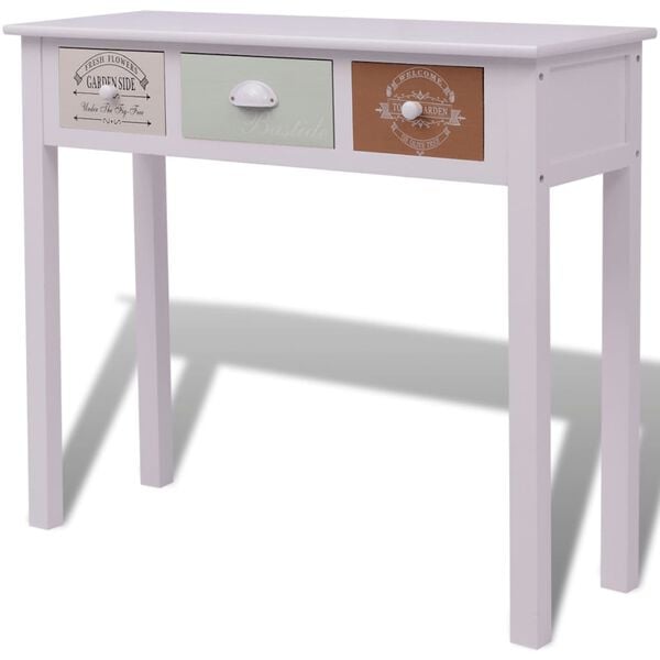 vidaXL Table console en style français Bois