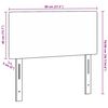 vidaXL T&ecirc;te de lit LED avec t&ecirc;te de lit Gris clair 80 cm Polyester