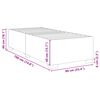 vidaXL Cadre de lit sans matelas gris clair 90x190 cm velours