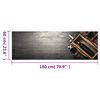 vidaXL Tapis de cuisine lavable bouteille de vin 60x180 cm velours