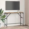vidaXL Table console Bois ancien 100 x 32 x 75 cm Bois d'ing&eacute;nierie