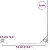 vidaXL B&acirc;che 650g / m&sup2; Vert olive 3 x 4 m Toile avec rev&ecirc;tement en PVC