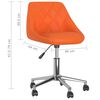 vidaXL Chaise pivotante de bureau Orange Similicuir