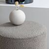Venture Home Pouf Benji 35x35x42,5 cm Teddy Noir et gr&egrave;ge
