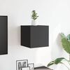 vidaXL Meuble TV mural Gris 30,5x30x30 cm