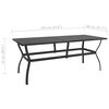 vidaXL Table de jardin Anthracite 190x80x72 cm Acier