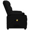 vidaXL Fauteuil de massage Noir Similicuir