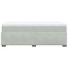 vidaXL Sommier &agrave; lattes de lit et matelas Gris clair 90x190 cm Velours