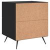 vidaXL Tables de chevet 2 pcs noir 40x35x47,5 cm bois d&rsquo;ing&eacute;nierie