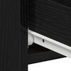 vidaXL Cabinet de chevet avec tiroir Ch&ecirc;ne noir 40 x 35 x 62,5 cm