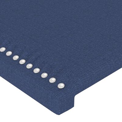 vidaXL Têtes de lit 2 pcs Bleu 72x5x78/88 cm Tissu