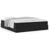 VidaXL Cadre de lit ottoman avec matelas noir 160x200 cm velours
