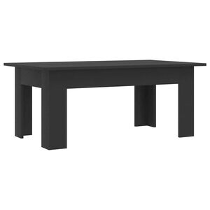 vidaXL Table basse Noir 100x60x42 cm Bois d&rsquo;ing&eacute;nierie