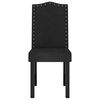 vidaXL Chaises &agrave; manger lot de 4 noir velours
