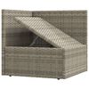 vidaXL Salon de jardin 5 pcs avec coussins Gris R&eacute;sine tress&eacute;e