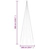 vidaXL Sapin de No&euml;l sur m&acirc;t de drapeau 310 LED Bleues 300 cm