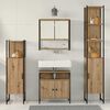 vidaXL Ensemble de mobilier de salle de bain 4 pcs ch&ecirc;ne artisanal