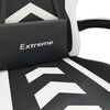 vidaXL Chaise de jeu Noir et blanc Similicuir