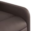 vidaXL Fauteuil inclinable &eacute;lectrique marron similicuir
