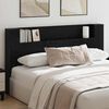 vidaXL T&ecirc;te de lit Ch&ecirc;ne noir 180 x 17 x 104,5 cm Bois d'ing&eacute;nierie