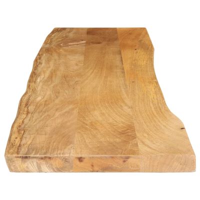 vidaXL Dessus de table 160x40x3,8 cm bord vivant bois massif manguier