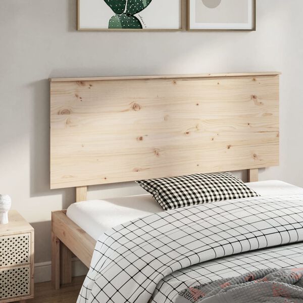 vidaXL T&ecirc;te de lit 144x6x82,5 cm Bois massif de pin