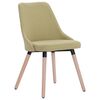 vidaXL Chaises &agrave; manger lot de 2 vert tissu