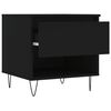 vidaXL Tables basses 2 pcs noir 50x46x50 cm bois d'ing&eacute;nierie