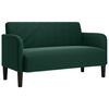 vidaXL Canap&eacute; causeuse vert fonc&eacute; 109 cm velours