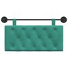 vidaXL T&ecirc;te de lit suspendue Turquoise 100 x 55 x 7 cm Velours