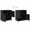 vidaXL Buffet Ch&ecirc;ne noir 60 x 35 x 70 cm