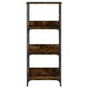 vidaXL Biblioth&egrave;que ch&ecirc;ne fum&eacute; 50x33x117,5 cm bois d'ing&eacute;nierie