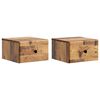 vidaXL Cabinet de chevet mural 2 pc Bois ancien 34,5 x 33 x 20 cm