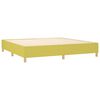 vidaXL Sommier &agrave; lattes de lit matelas et LED Vert 200x200 cm Tissu