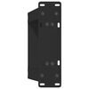 vidaXL Pieds de table basse en U 2 pi&egrave;ces Noir 30 x (30-31) cm Acier