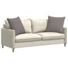 vidaXL Coussins de canap&eacute; 2 pcs Taupe 60 x 60 cm tissu