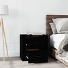 vidaXL Table de chevet Noir 50x39x47 cm