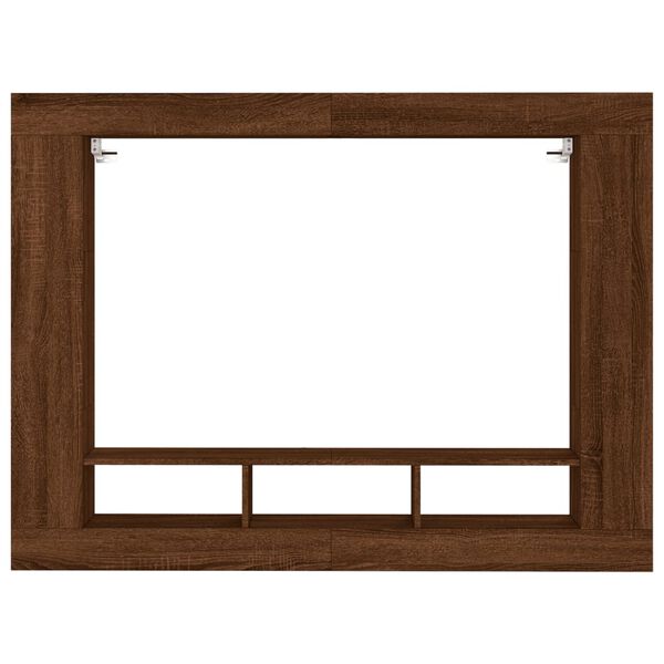 vidaXL Meuble TV ch&ecirc;ne marron 152x22x113 cm bois d'ing&eacute;nierie