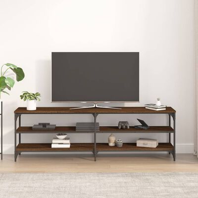 vidaXL Meuble TV chêne marron 160x30x50 cm bois d'ingénierie