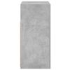 vidaXL Buffet avec lumi&egrave;res LED gris b&eacute;ton 80x35x75 cm