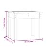 vidaXL Banc de jardin gris 50x44x45 cm bois massif de pin