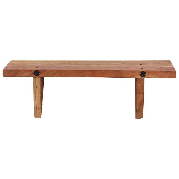 vidaXL &Eacute;tag&egrave;res murales 2 pcs 60x20x18 cm Bois d'acacia massif