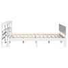 vidaXL Cadre de lit et t&ecirc;te de lit sans matelas blanc 135x190 cm